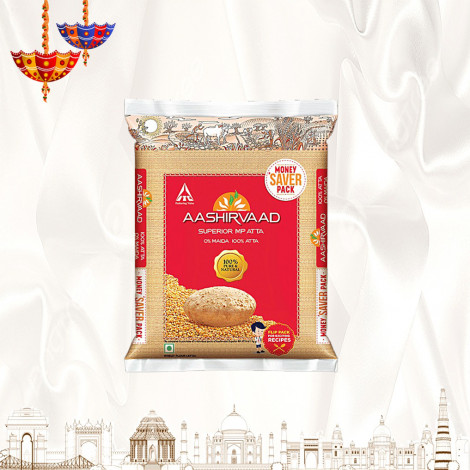 Aashirvaad Atta/Godihittu - Whole Wheat, 5 kg