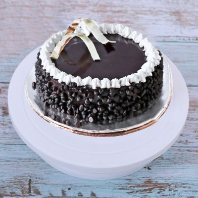 Delicious Choco Chip Dark Chocolate Cake