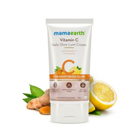 Vitamin C Daily Glow Lumi Cream with Vitamin C & Turmeric for Highlighter Like Glow - 30 g