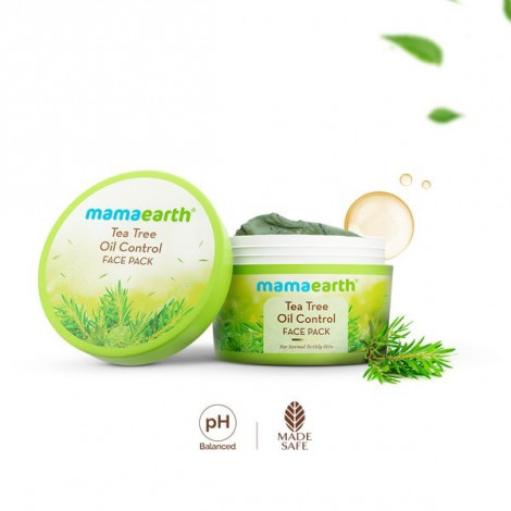 Tea Tree Oil Control Face Pack with Tea Tree & Salicylic Acid for Normal to Oily Skin - 200 g