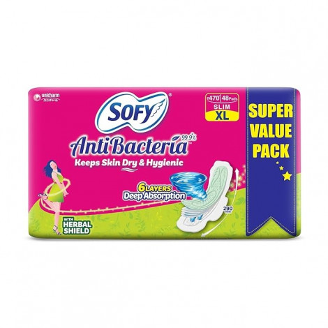 Sofy Anti-Bacteria Sanitary Pads (XL Size - 290 mm) 28 Pads