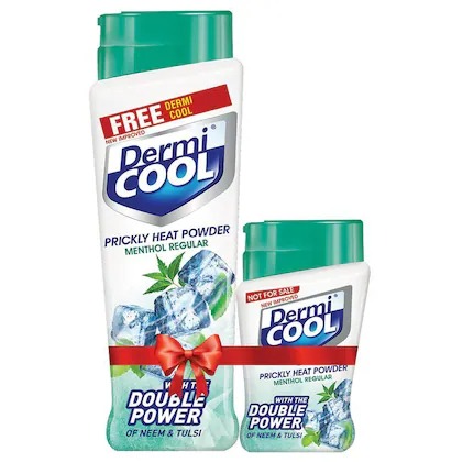 Dermicool Menthol Regular Prickly Heat Powder 150 g + 60 g