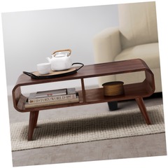 Peep - Rectangular Coffee Table / Center Table with Storage (Provincial Teak Finish)