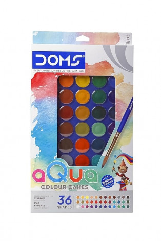 Doms 36 Shades 30mm Water Colour Cakes