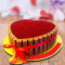 Duo Red Velvety Kitkat Cake
