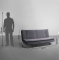 SofaBed Two - Foldable 3 Seater Sofa Cum Bed, (Fabric, Ash Grey)