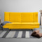 SofaBed Two - Foldable 3 Seater Sofa Cum Bed, (Fabric, Sunshine Yellow)