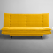SofaBed Two - Foldable 3 Seater Sofa Cum Bed, (Fabric, Sunshine Yellow)