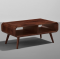 Peep - Rectangular Coffee Table / Center Table with Storage (Provincial Teak Finish)