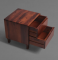 Mate - Sheesham Wood Bedside Table (Honey Brown Finish)