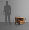 Ally - Sheesham Wood Bedside Table (Provincial Teak Finish)