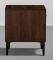 Bestie - Bedside Table (2 Shelves & 1 Door, Dark Walnut & Slate Grey Finish)